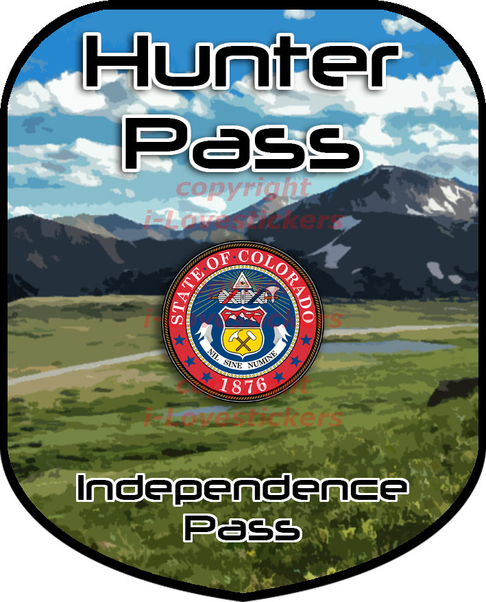 Independence Pass Colorado Decal Sticker Continental Divide Rocky Mountains 4" 
